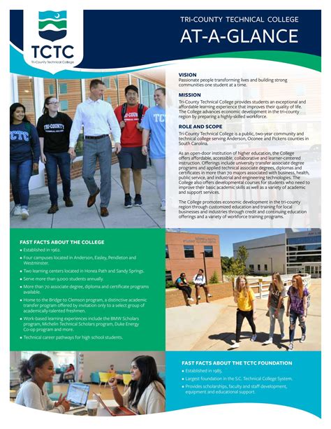 Tri-County Technical College At-A-Glance by Gayle Arries - Issuu