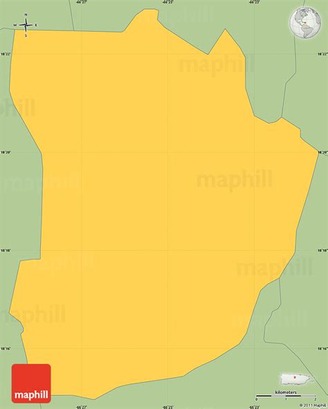 Savanna Style Simple Map of Morovis