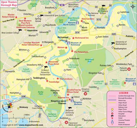 Richmond Upon Thames Borough Map