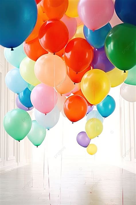 Rainbow Balloons Background Wallpaper Image For Free Download - Pngtree