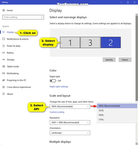 Change DPI Scaling Level for Displays in Windows 10 | Tutorials