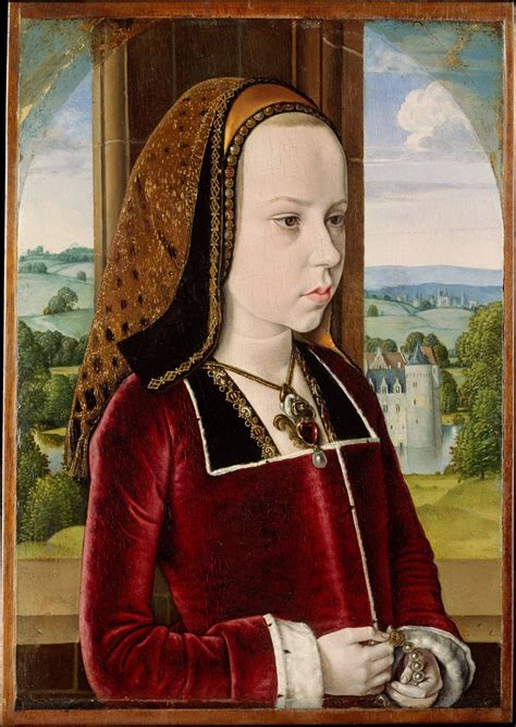 Jean Hey: Portrait of Margaret of Austria, age 10 (1490)