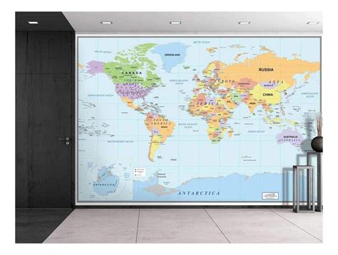 Feature Wall World Map