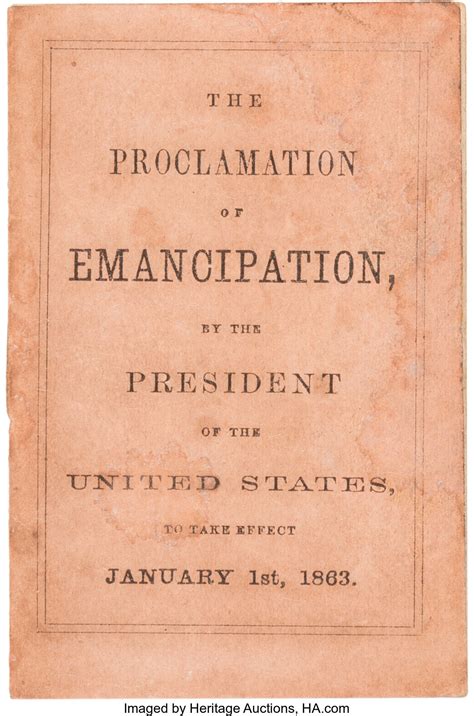 Abraham Lincoln: Rare Printing of the Preliminary Emancipation | Lot #43240 | Heritage Auctions