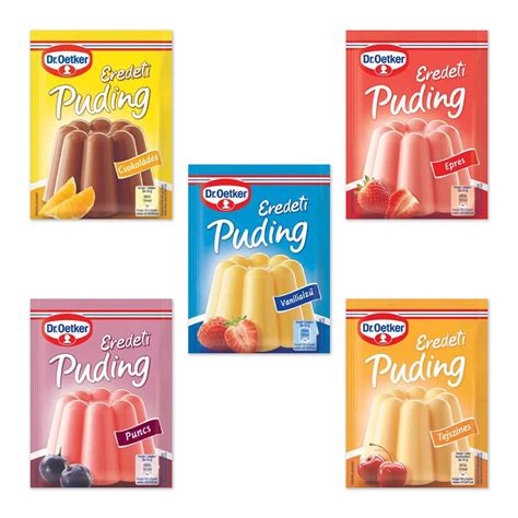 50x Dr. Oetker Pudding Powder Megapack - 5 Flavors 40g / 1.4oz ...