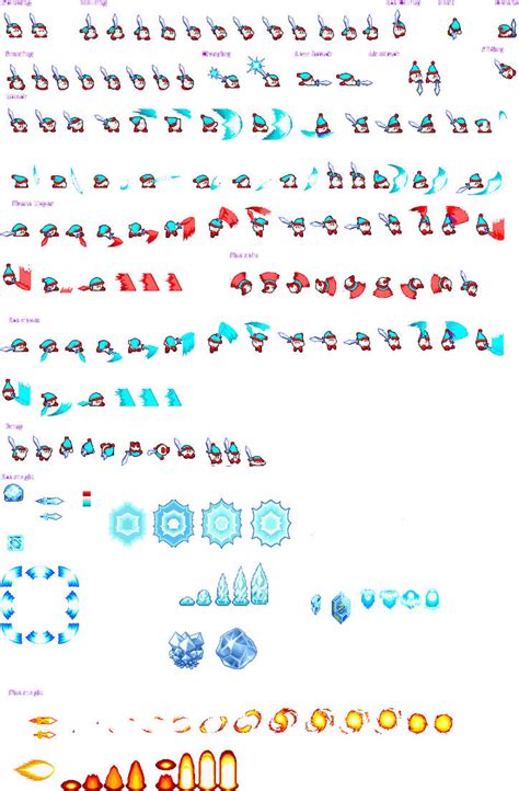 Frosty Sprite sheet by BioMetalNeo on DeviantArt