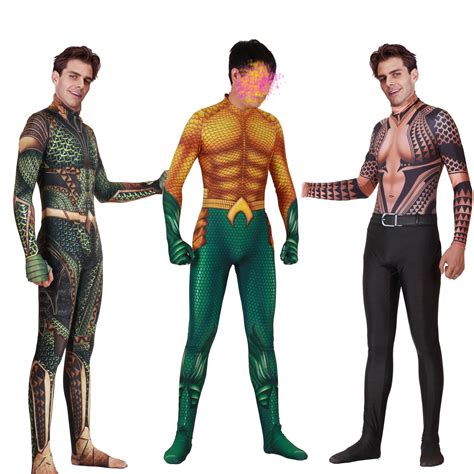 Aquaman Arthur Curry Cosplay Saints Halloween anime Aquaman Cosplay Zentai Costume tights-in ...