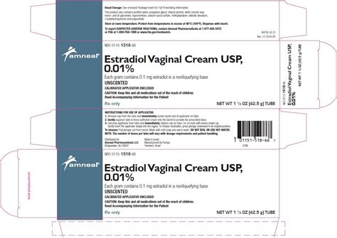 Estradiol Vaginal Cream - FDA prescribing information, side effects and ...