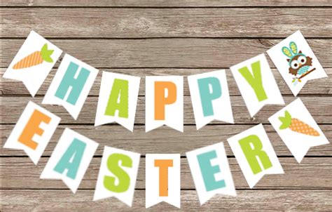 Free Printable Happy Easter Banner