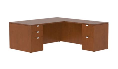 L Shaped Desk with Drawers : Custom Options
