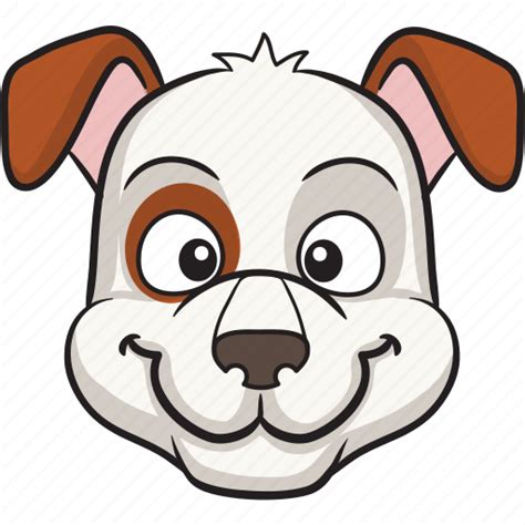 Cartoon, dog, emoji, emoticon, face, smiley icon - Download on Iconfinder