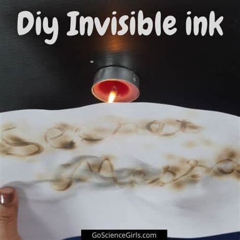 Invisible Ink Experiment (With Lemon Juice & Salt Solution) - Go Science Girls