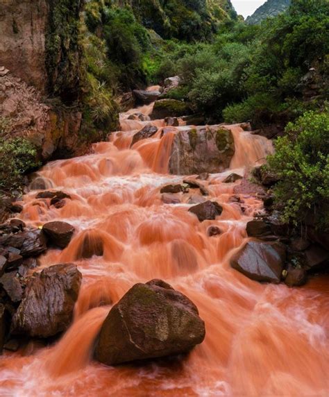 Red River in Cusco Palcoyo near the Rainbow Mountain of Red Valley in Peru | Cusco, Red river ...