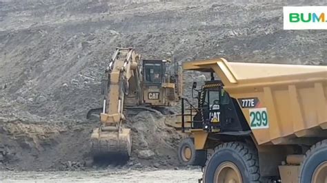 excavator cat 6020 hd cat 777 mining acess - YouTube