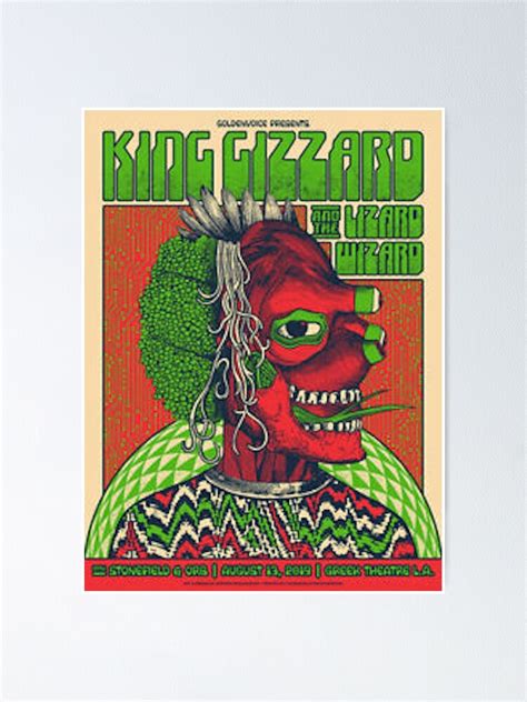 "king gizzard and the lizard wizard tour poster " Poster for Sale by josh85wilkins | Redbubble