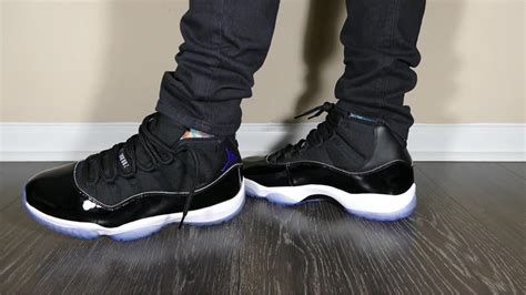 Air Jordan 11 Space Jam On Feet - Air Jordan 11 Retro "Space Jam" Black ...