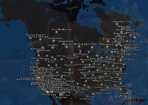 CANADREAM V2.1 MAP - ATS Mod | American Truck Simulator Mod