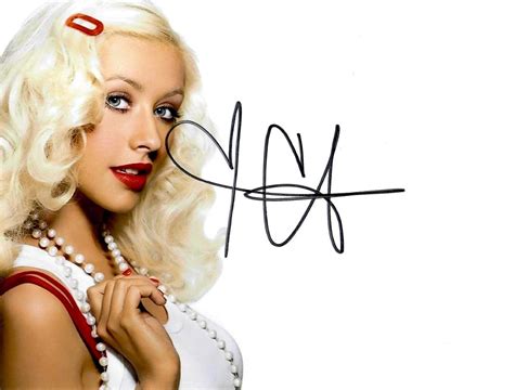 Christina Aguilera Autograph COA - Etsy