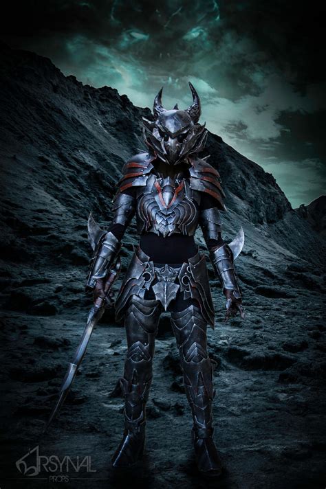 Daedric armor from Elder Scrolls Online by ArsynalProps on DeviantArt