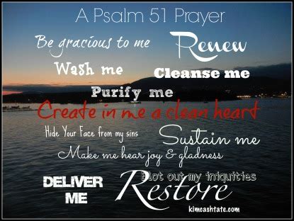 Psalm 51 A Prayer Of Repentance Printable