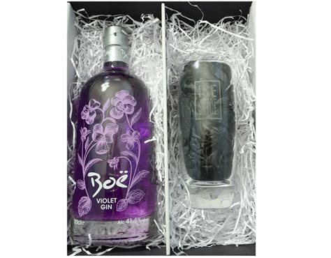 Boe Violet Gin and Glass Gift Set | Violet gin, Gin and tonic gifts, Gift set