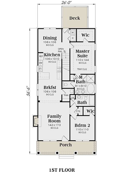 House Plan 009-00218 - Bungalow Plan: 1,853 Square Feet, 4 Bedrooms, 3 ...