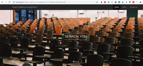 Exam Hall Seating Arrangement System Project in PHP with Source Code and Report - kashipara