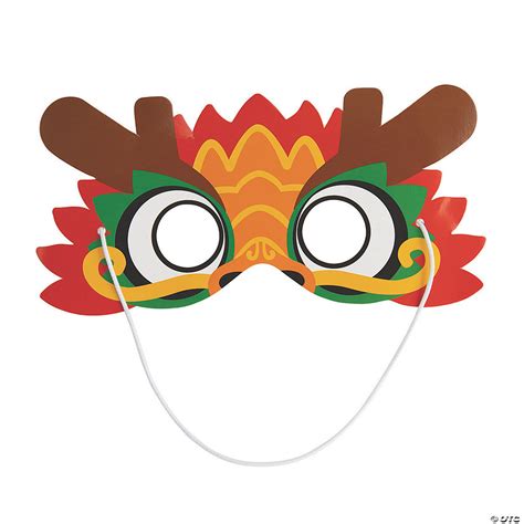 Chinese New Year Dragon Paper Masks | Oriental Trading