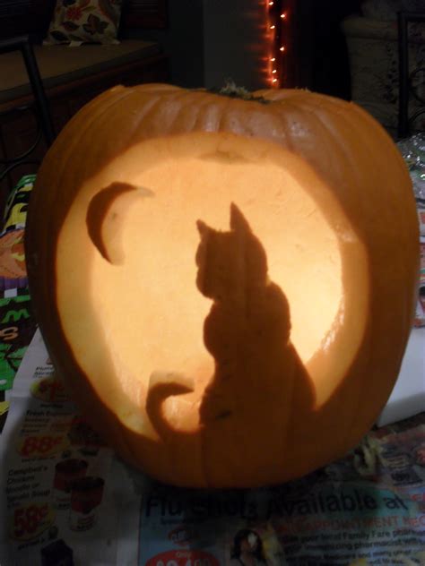 *Cat Pumpkin Carving Template* - Tasteful Space