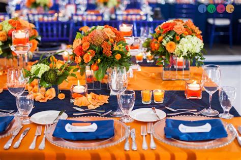 iWed Global (@iWedGlobal) | Blue orange weddings, Orange wedding themes, Orange wedding decorations