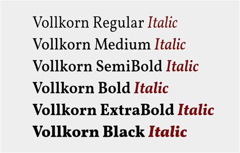 Vollkorn Font Free Download - Font Sonic