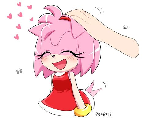 Head pat the Amy! *art by 호비* : r/AmyRose