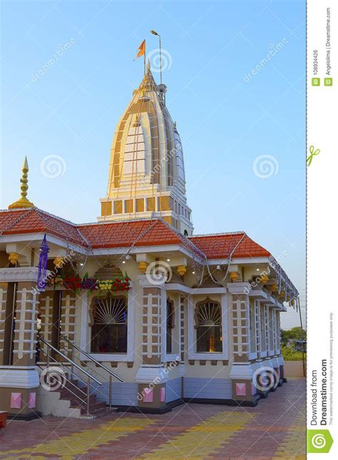 Shri Bhairavanath Temple Front View in Karde, Shirur Stock Photo ...