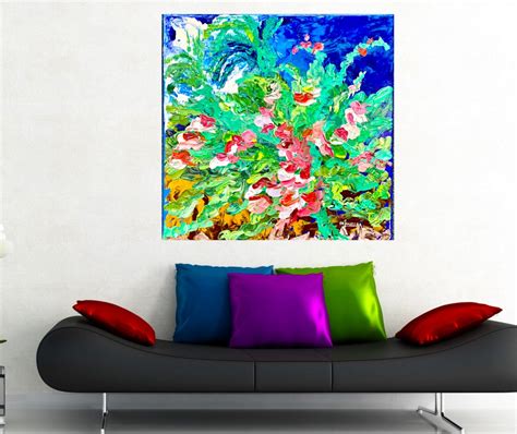 Bougainvillea plant original painting on canvas Bougainvillea | Etsy