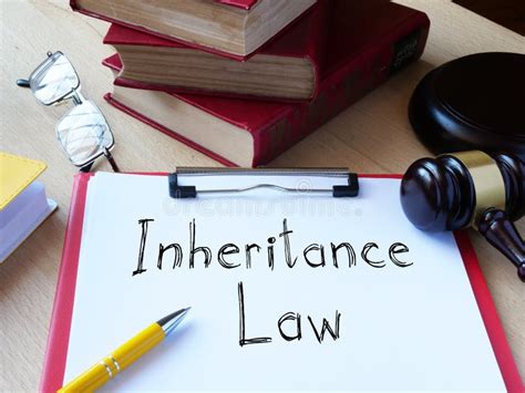 Inheritance Law is Shown on the Business Photo Using the Text Stock ...