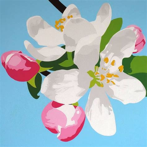 Apple Blossom Painting | Abstract floral art, Flower drawing, Blossoms art