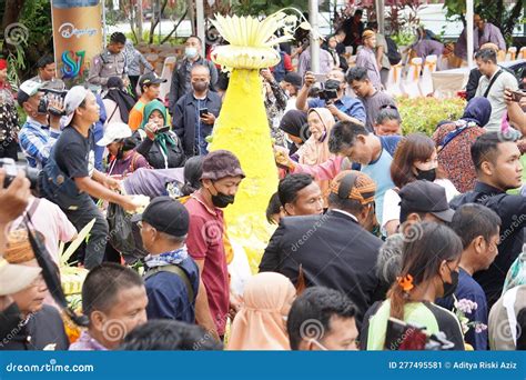 Javanese Shouldering Food (tumpeng) in the Ceremony of Tulungagung S ...