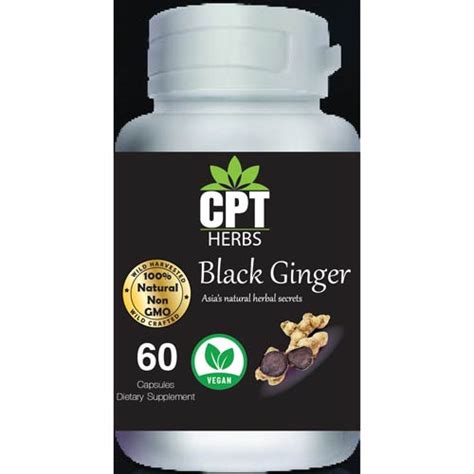 Black Ginger Organic 60 Capsules - CPT Super Herbs