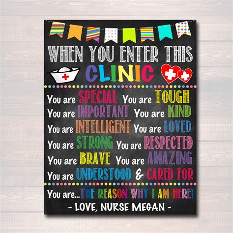 Personalized Printable School Health Office Poster Pediatric Clinic ...