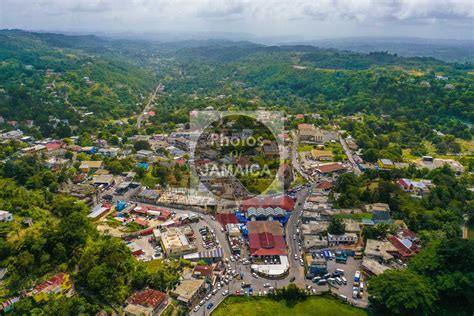 Brown's Town St Ann From Above (Orientation: Landscape) - Photos Of Jamaica