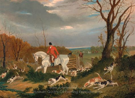 John Frederick Herring The Suffolk Hunt Going to Cover Near Herringswell Painting Reproductions ...