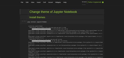 How to Change the Theme in Jupyter Notebook - GeeksforGeeks