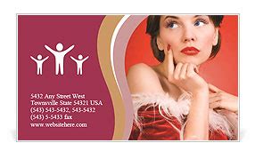 Christmas Girl Helper Business Card Template & Design ID 0000017733 - SmileTemplates.com