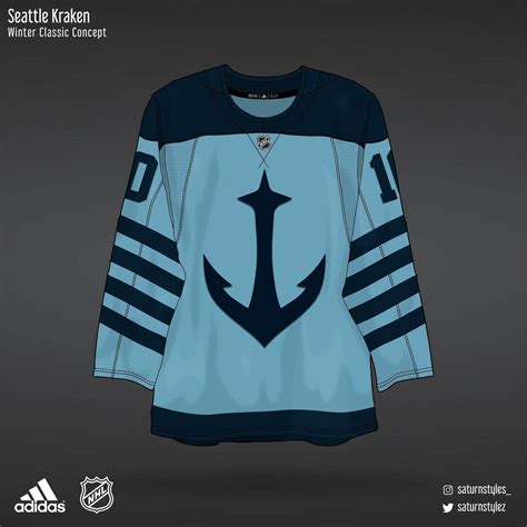 @saturnstyles_ shared a photo on Instagram: “Seattle Kraken Winter Classic jersey concept! - # ...