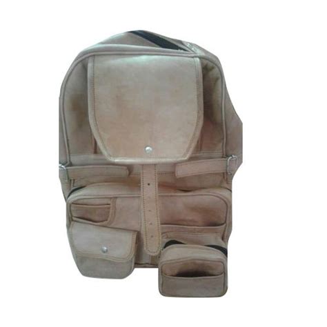 Leather Zipper Closure Backpack at Rs 1650 | Leather Backpacks in Jodhpur | ID: 21398422348