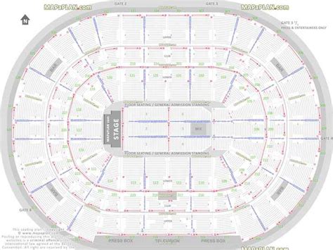 Chicago United Center seat numbers detailed seating plan - MapaPlan.com