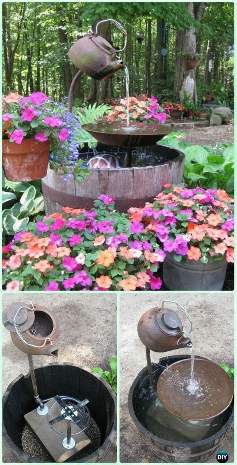 DIY Tea Pot Fountain Instruction - DIY Fountain Landscaping Ideas & Projects # ...