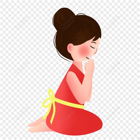 Girl Kneeling Praying, Kids Praying, Pray, Kid Prayer PNG Picture And ...