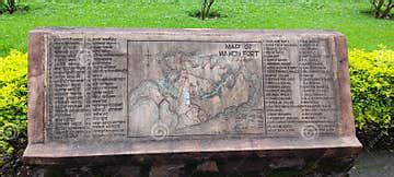 Complete Map of Monuments at Mandu Editorial Stock Photo - Image of complete, architectural ...