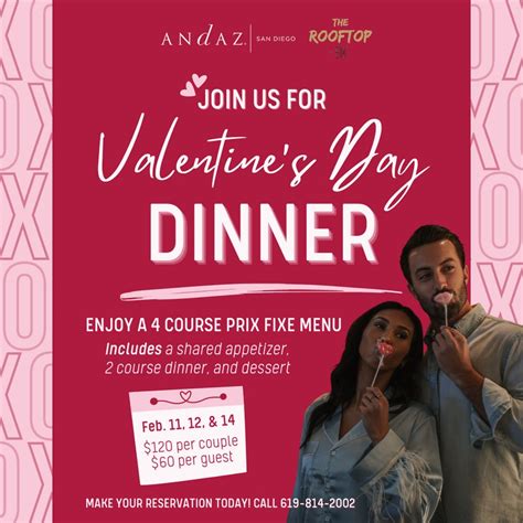 Andaz Valentine’s Day Dinner ⋆ Gaslamp Quarter | Downtown San Diego